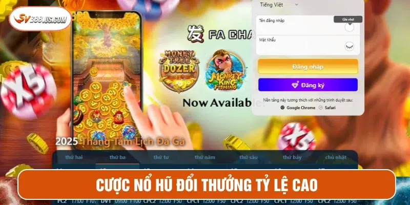 SV388 – Đá gà trực tiếp Full HD, thắng lớn rút tiền liền tay Sảnh nổ hũ SV388 với nhiều tựa game hấp dẫn